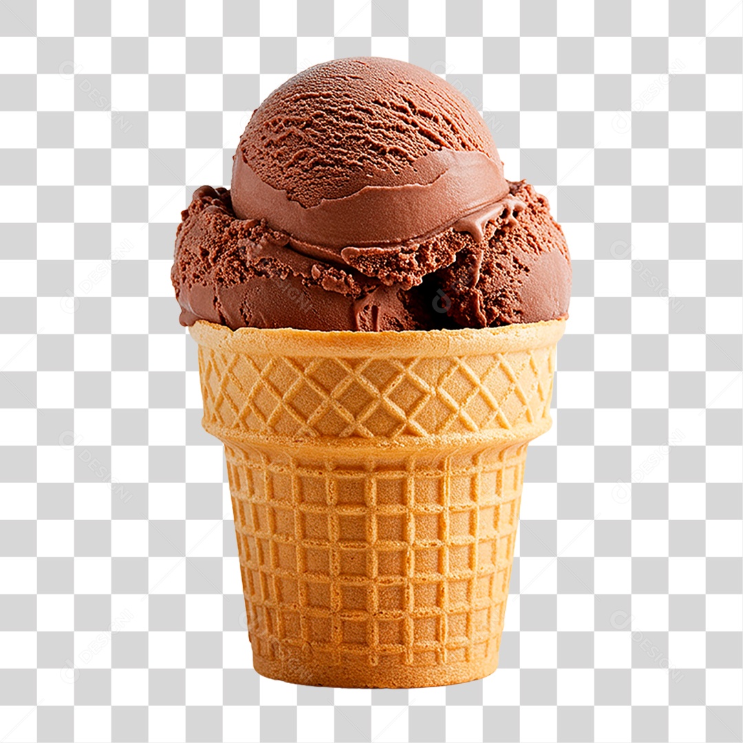 Sorvete de Chocolate PNG Transparente