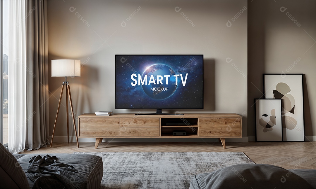 Mockup Televisão Smart PSD Editável