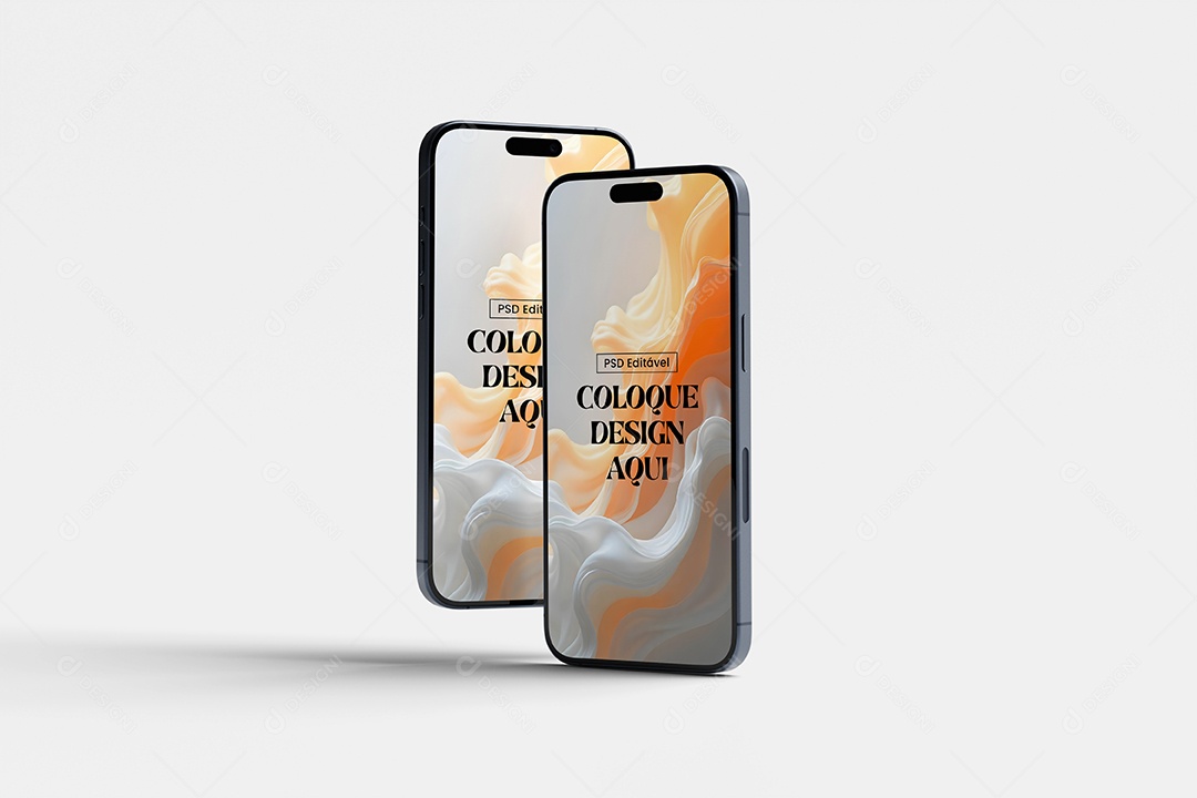 Mockup de iPhone de Frente PSD Editável