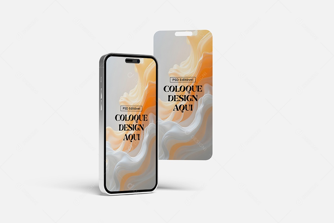 Mockup de iPhone de Frente PSD Editável