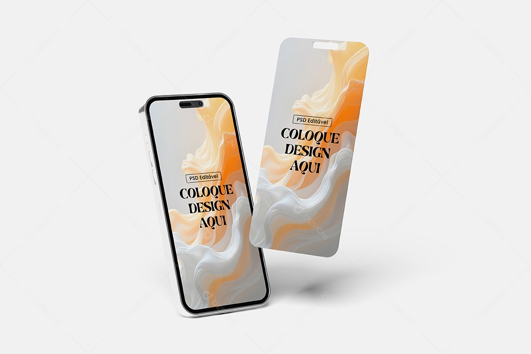 Mockup de iPhone de Frente PSD Editável