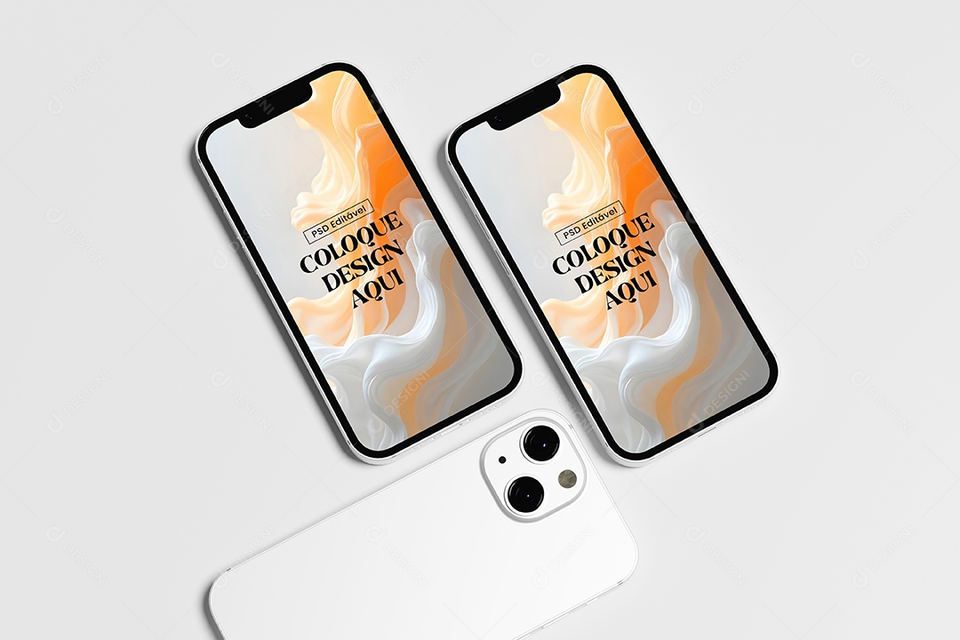 Mockup de IPhones PSD Editável