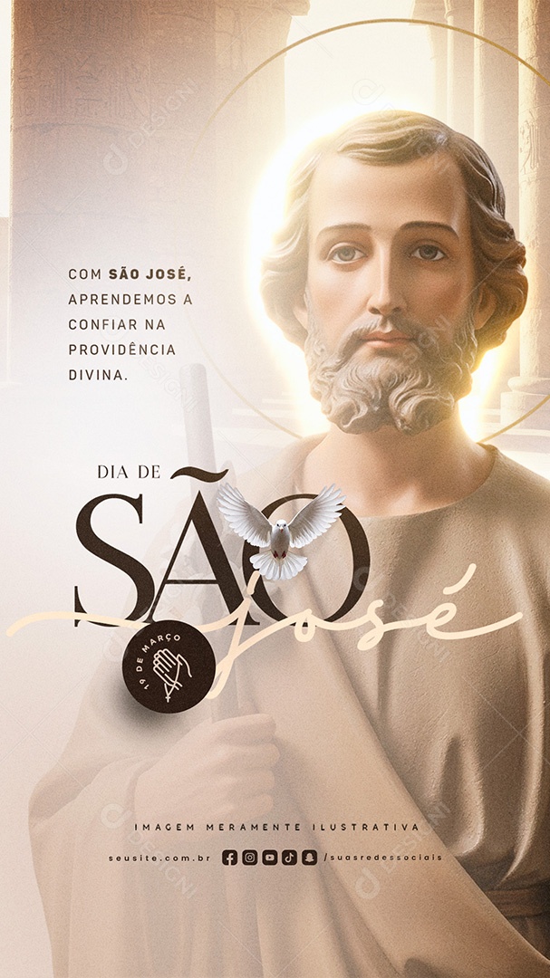 Story Dia de São José 19 de Março Social Media PSD Editável
