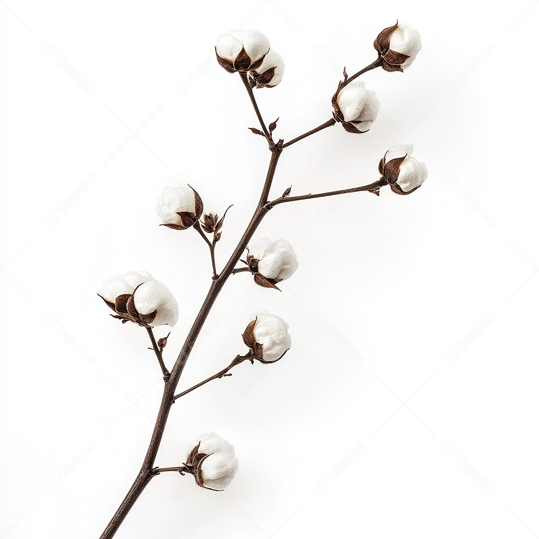 Cotonetes isolados em branco