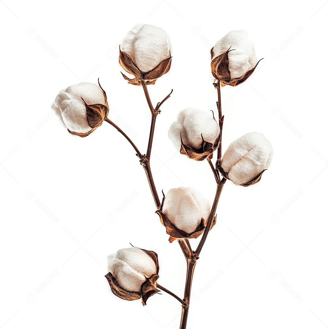 Cotonetes isolados em branco