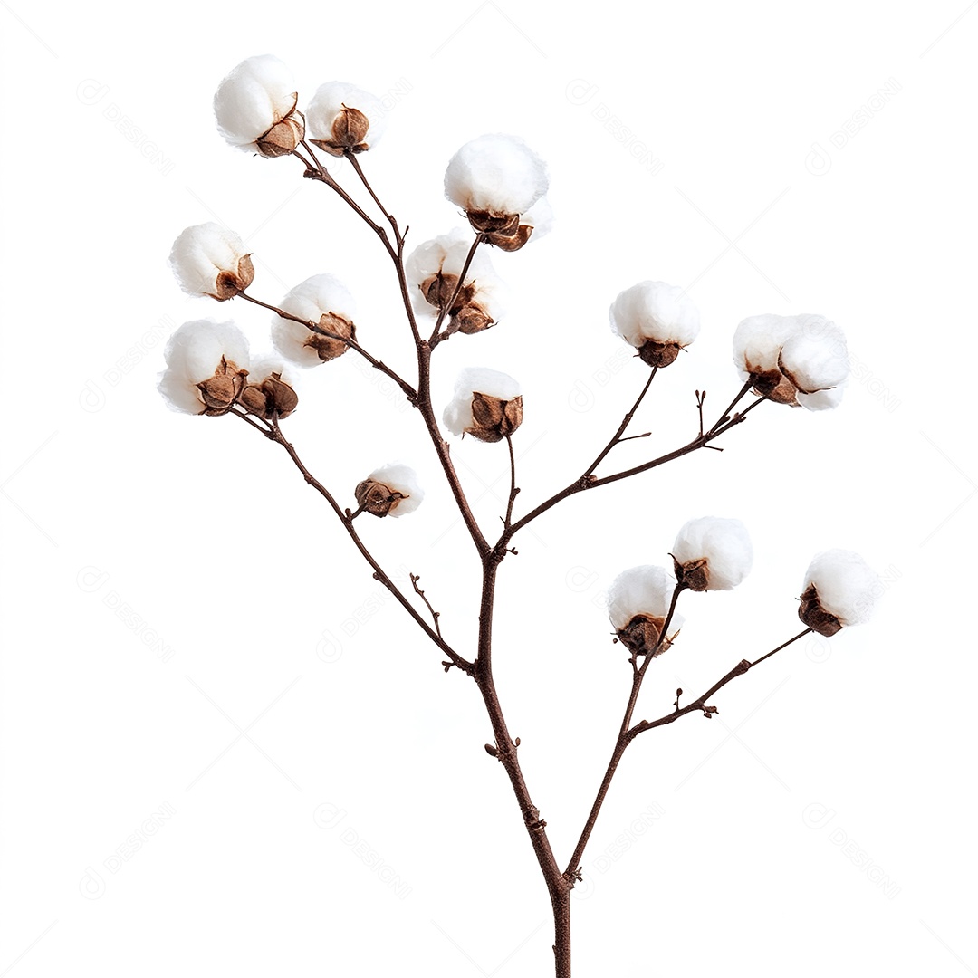 Cotonetes isolados em branco