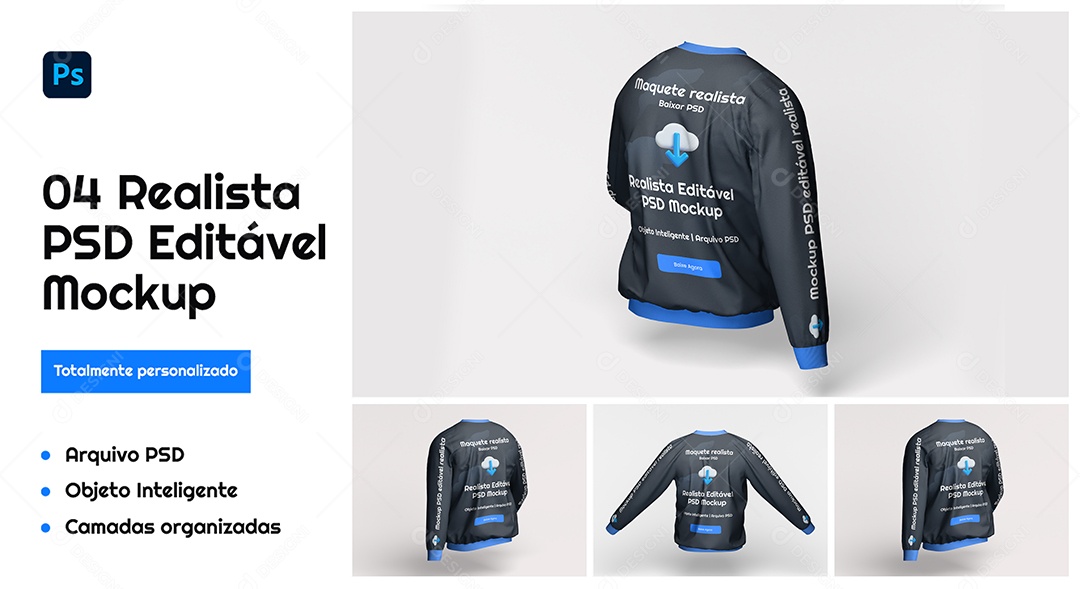 Mockup de Moletom PSD Editável