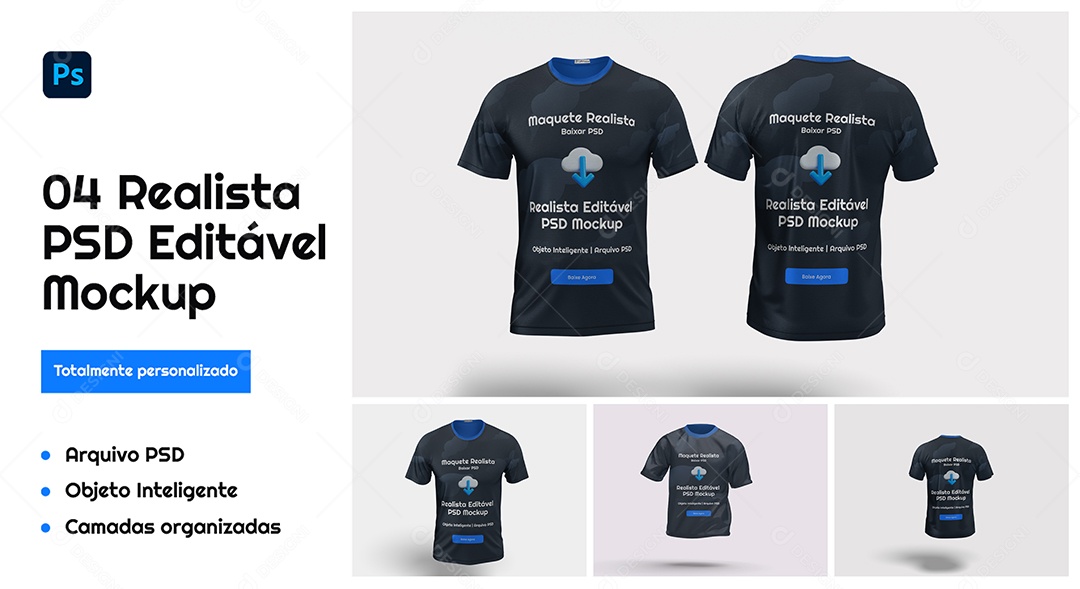 Mockup de Camisas PSD Editável