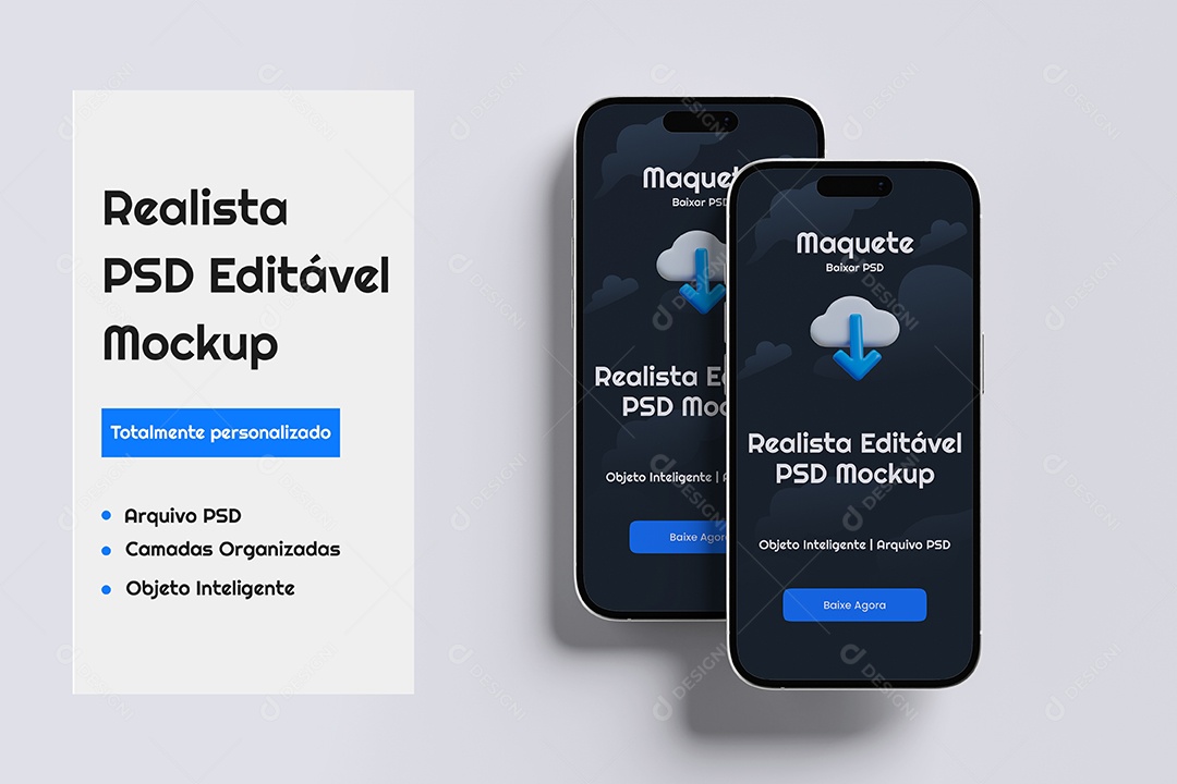 Mockup Celulares PSD Editável