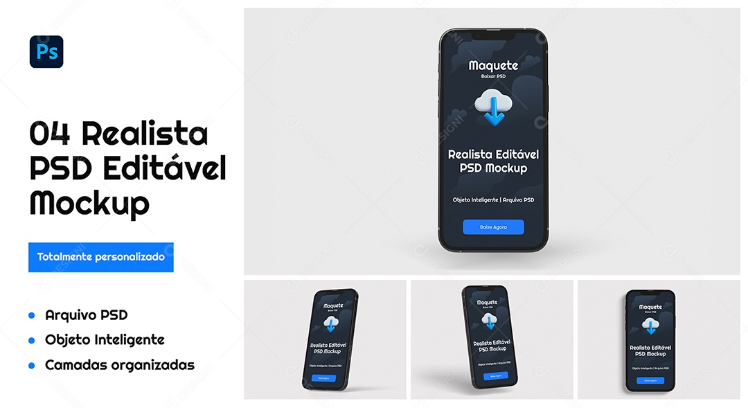 Mockup Celulares PSD Editável