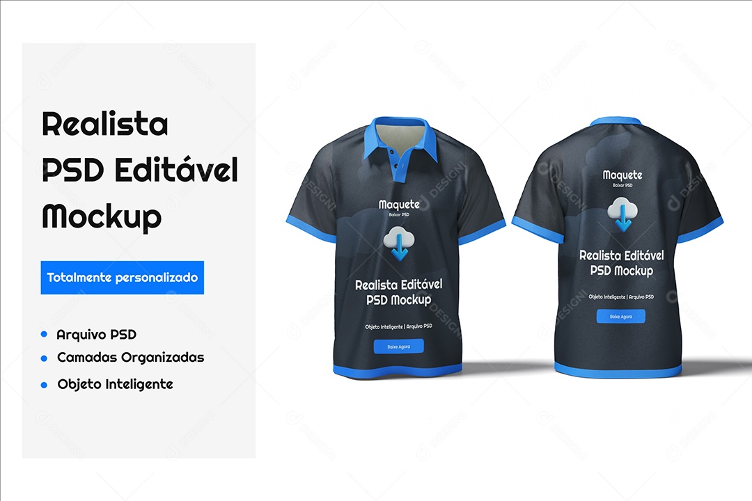 Mockup Modelo de Camiseta PSD Editável