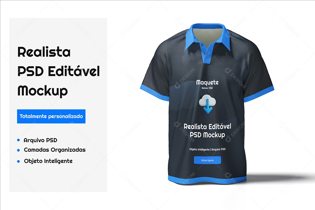 Mockup Modelo de Camiseta PSD Editável