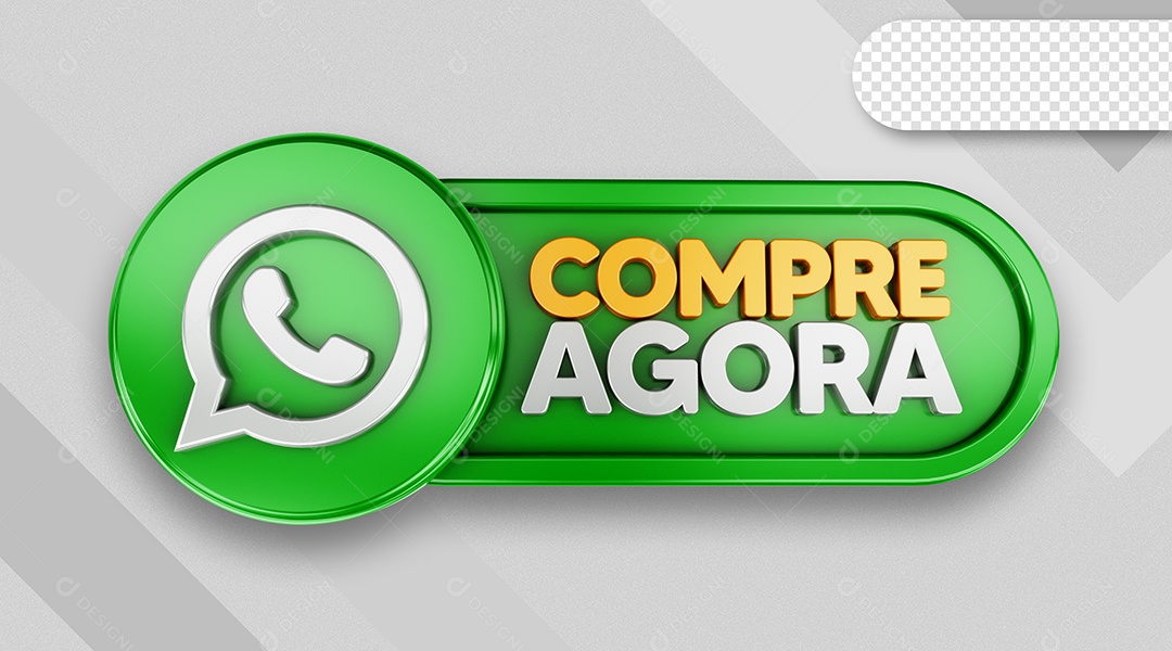 Selo 3D Peça Pelo Whats Para Composição PSD