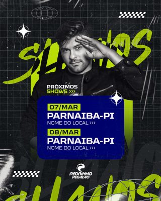 Feed Flyer Próximos Shows Social Media PSD Editável