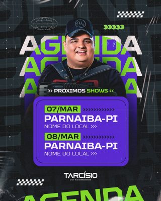 Feed Flyer Próximos Shows Social Media PSD Editável