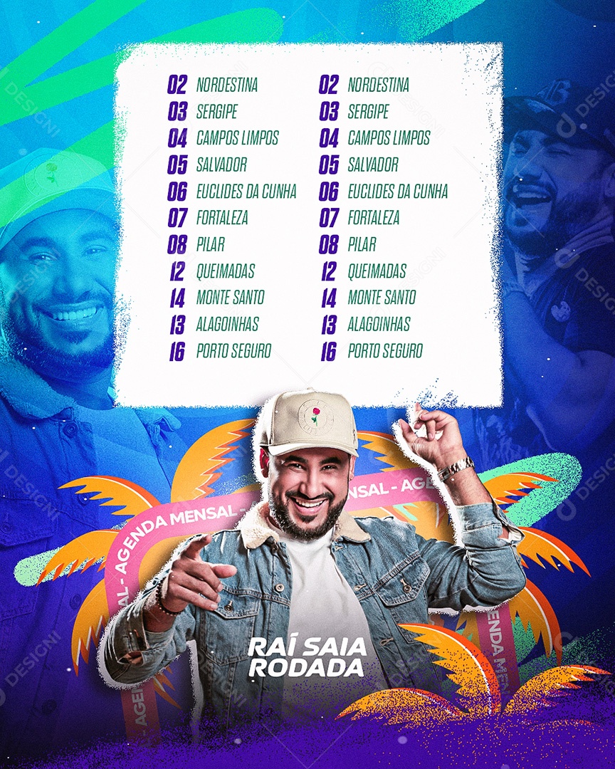 Feed Flyer Raí Saia Rodada Social Media PSD Editável