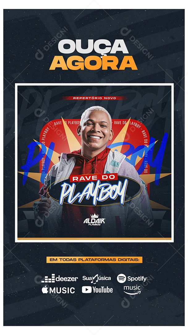 Story Flyer Rave do Playboy Social Media PSD Editável