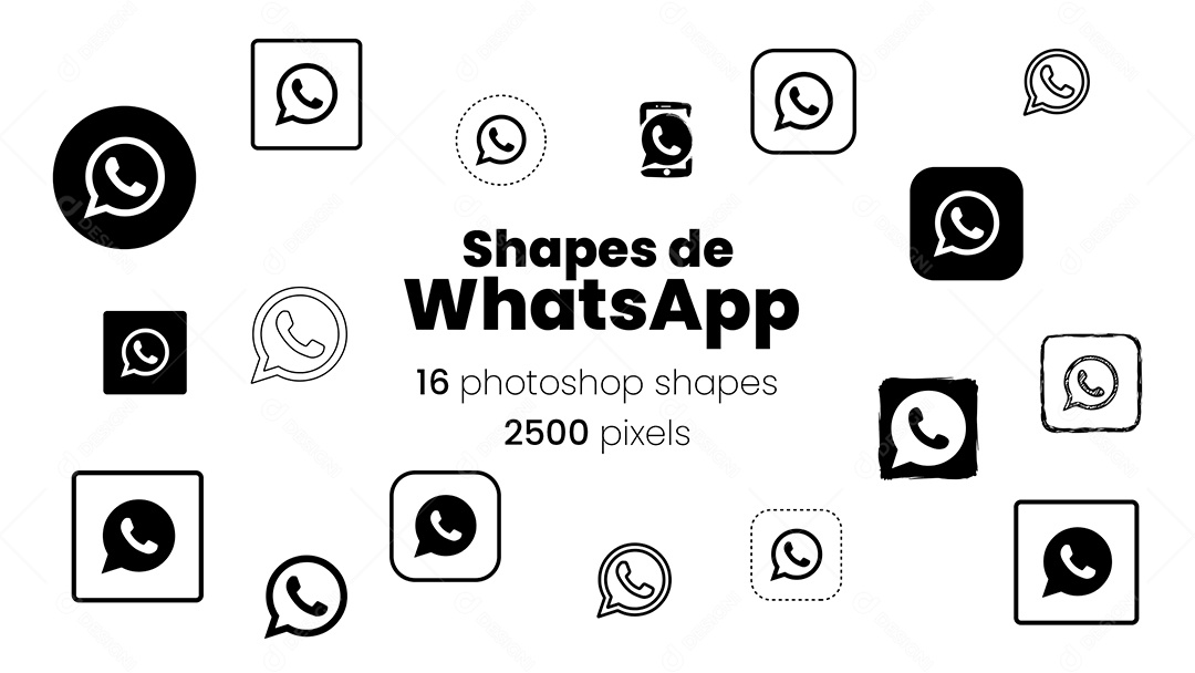 Whatsapp Shapes Ícones CSH