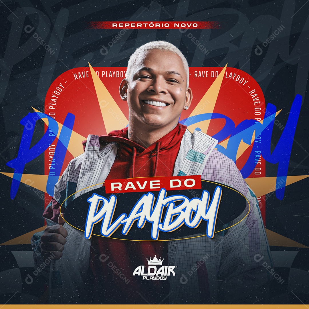Flyer Rave do Playboy Social Media PSD Editável
