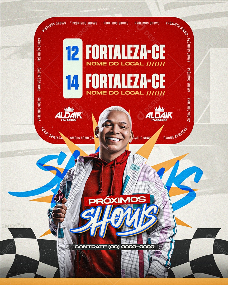 Feed Flyer Próximos Shows Social Media PSD Editável