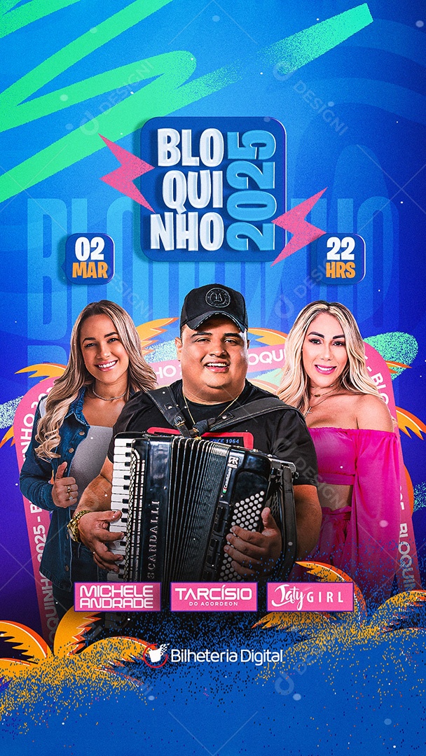Story Flyer Bloquinho 2025 Social Media PSD Editável