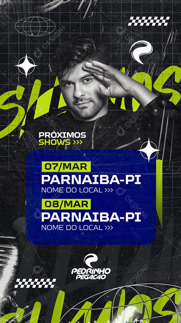 Story Flyer Próximos Shows Social Media PSD Editável