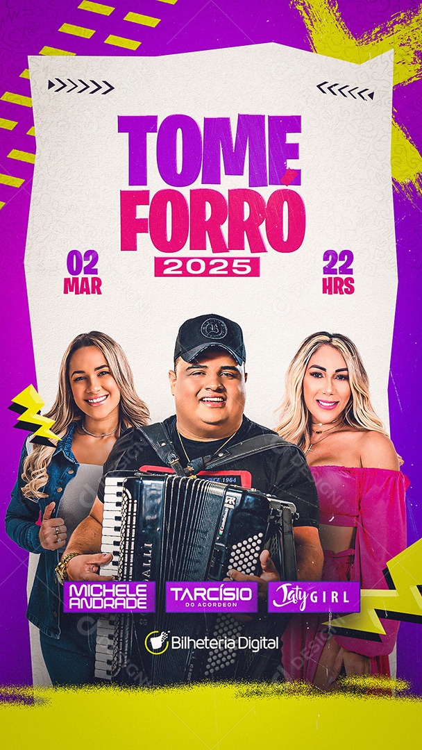 Story Flyer Tome Forró Social Media PSD Editável