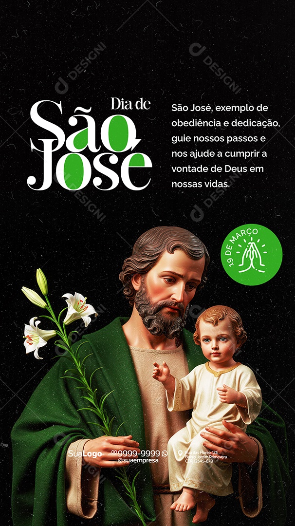 Story Dia de São José 19 de Março Social Media PSD Editável