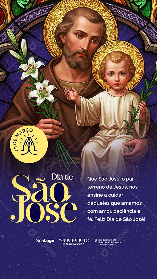 Story Dia de São José 19 de Março Social Media PSD Editável