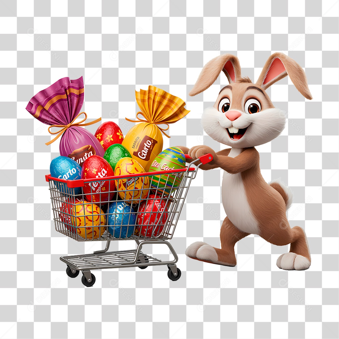 Coelho da Páscoa PNG Transparente