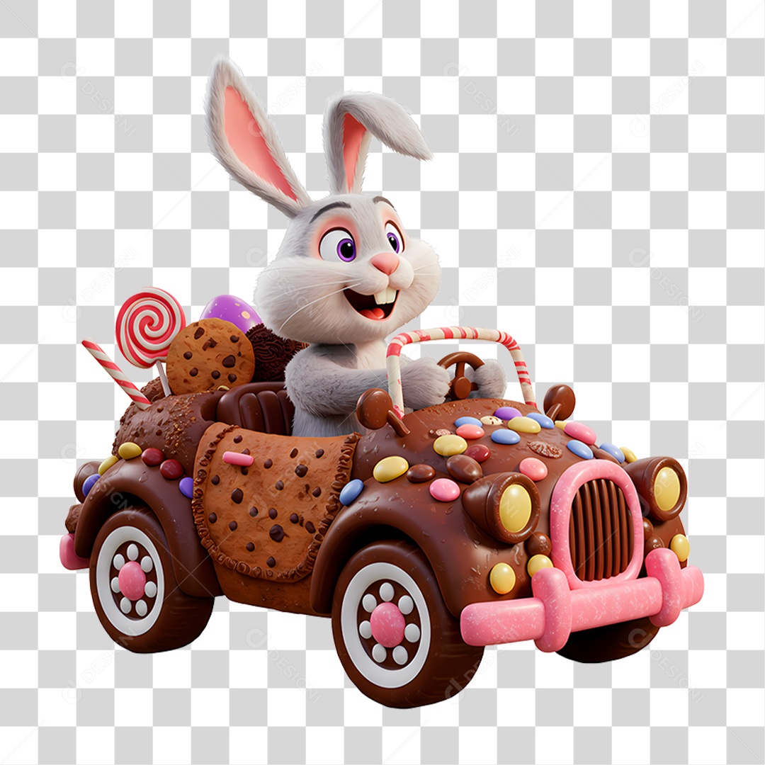 Coelho da Páscoa PNG Transparente