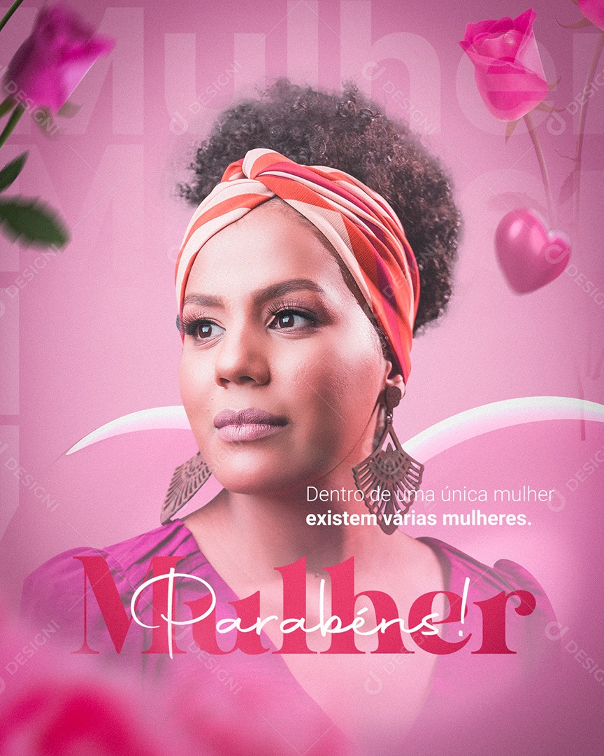 Dia Internacional Das Mulheres 08 de Março Social Media PSD Editável