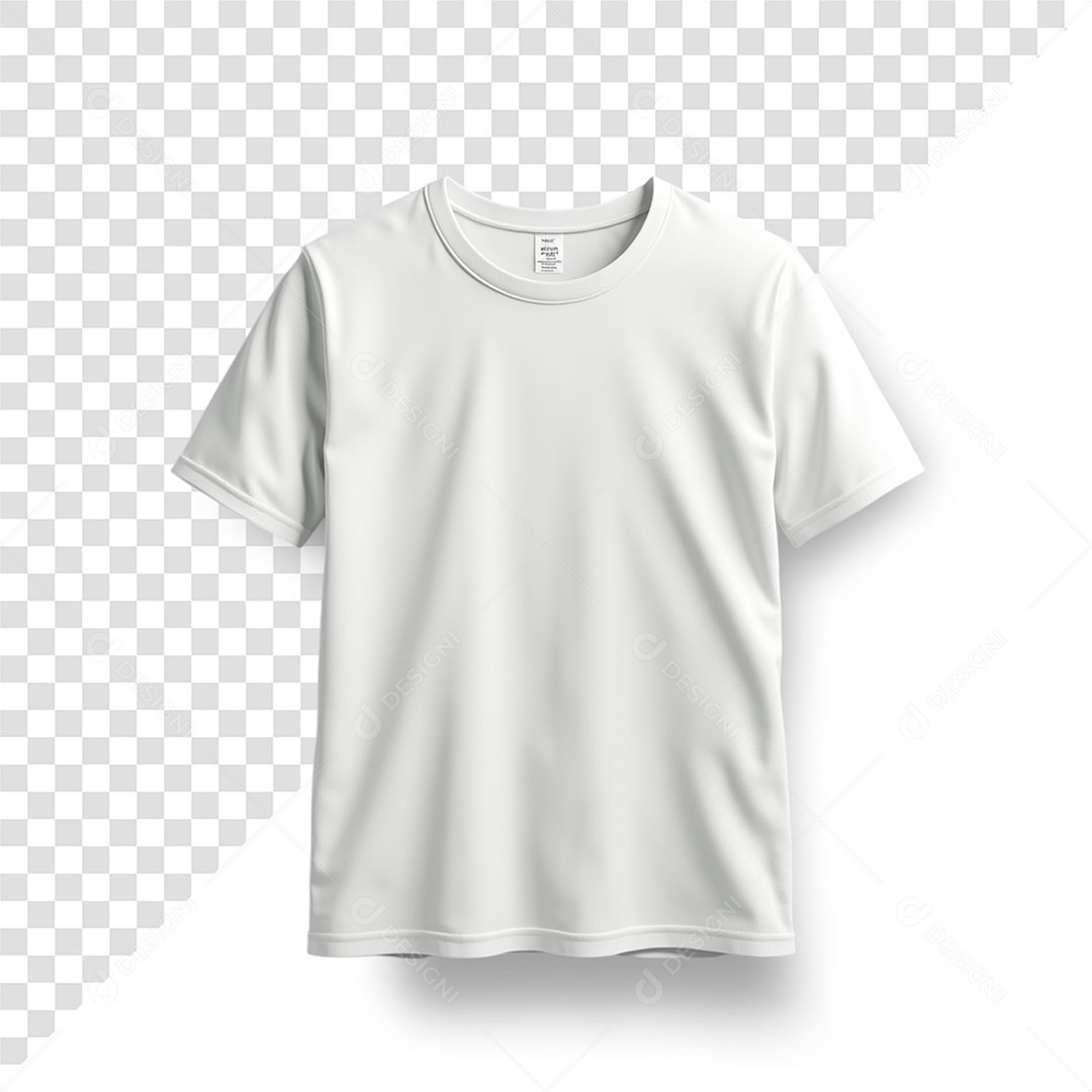 Mockup Camisa Branca com Manga PSD Editável