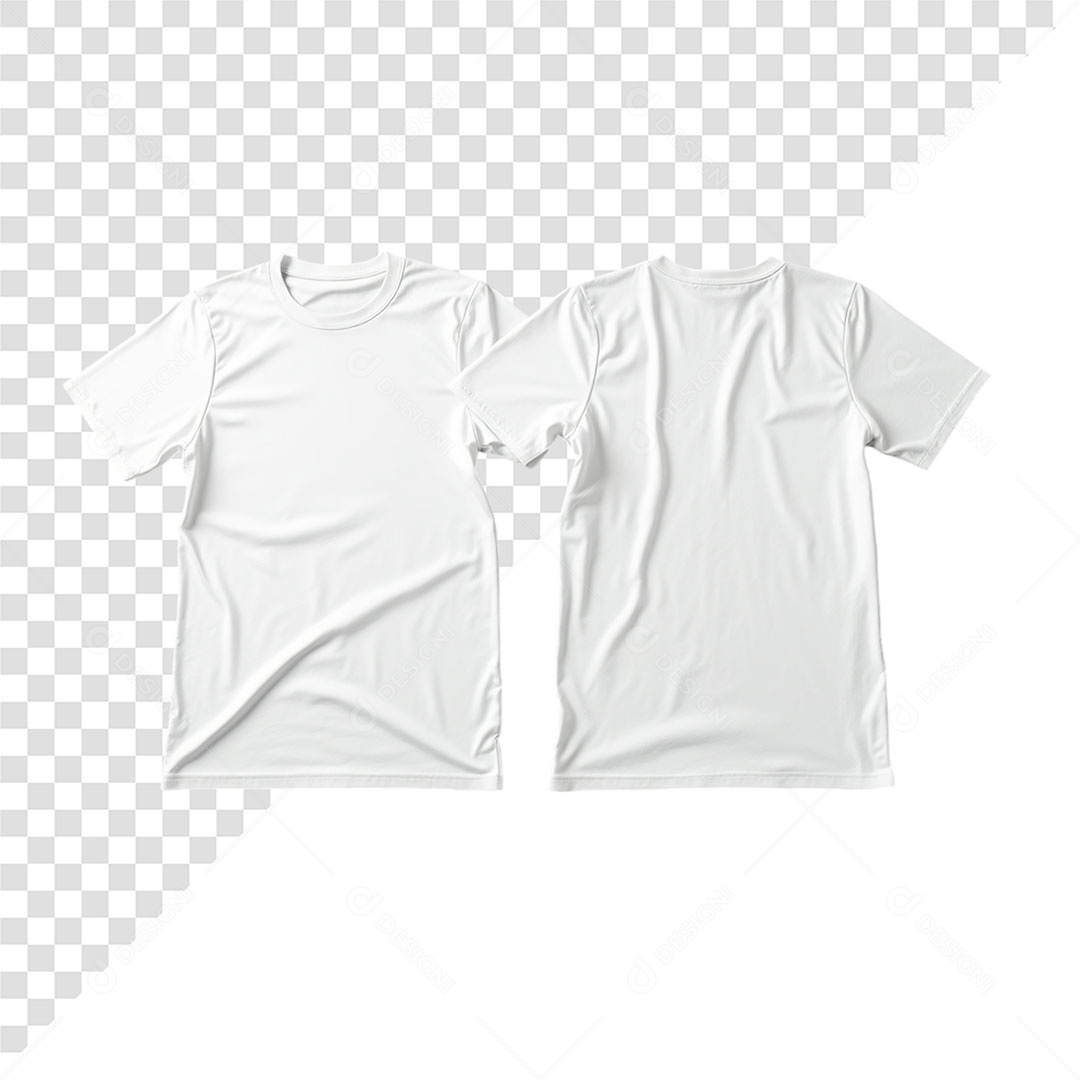 Mockup Camisa Branca com Manga PSD Editável