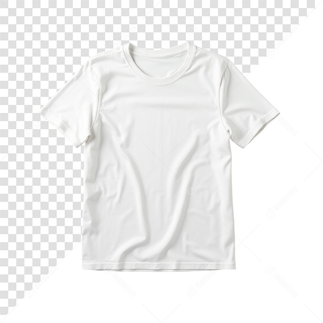Mockup Camisa Branca com Manga PSD Editável
