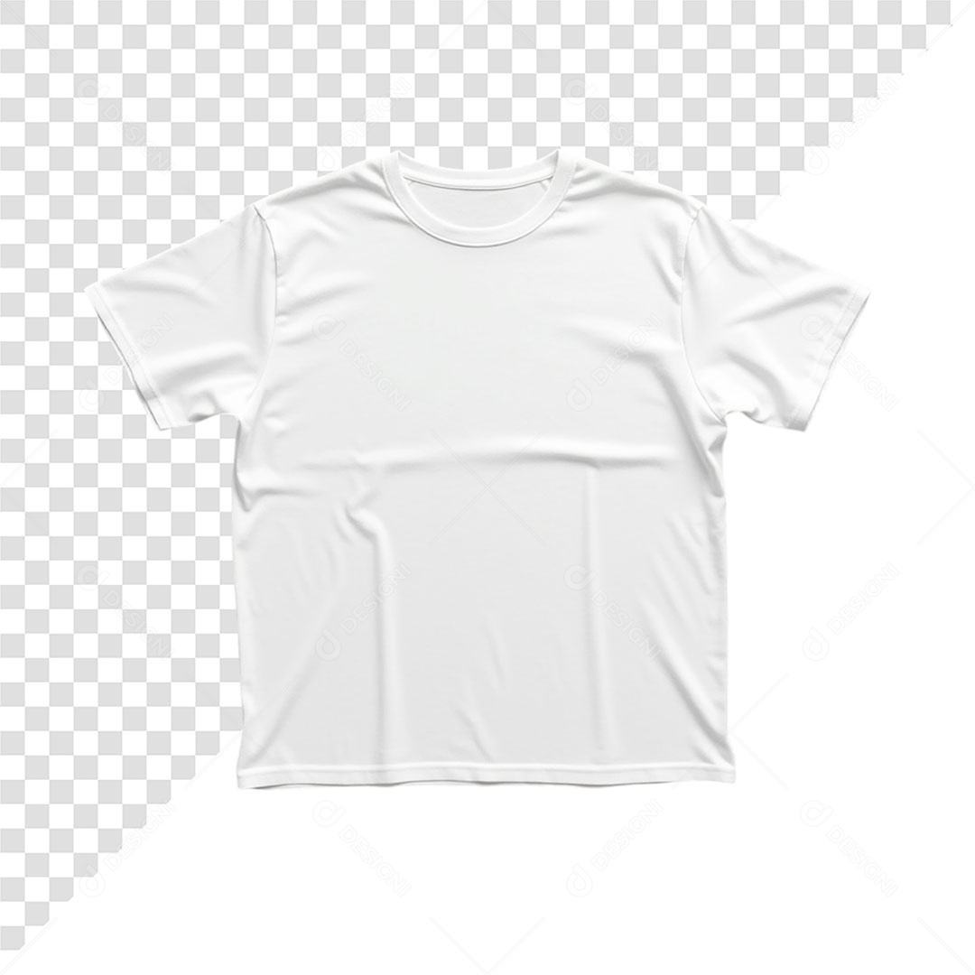 Mockup Camisa Branca com Manga PSD Editável
