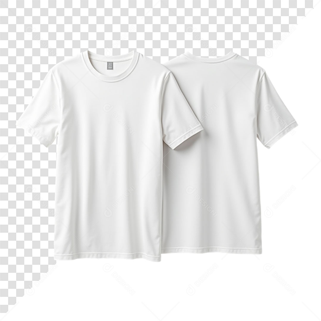 Mockup Camisa Branca com Manga PSD Editável