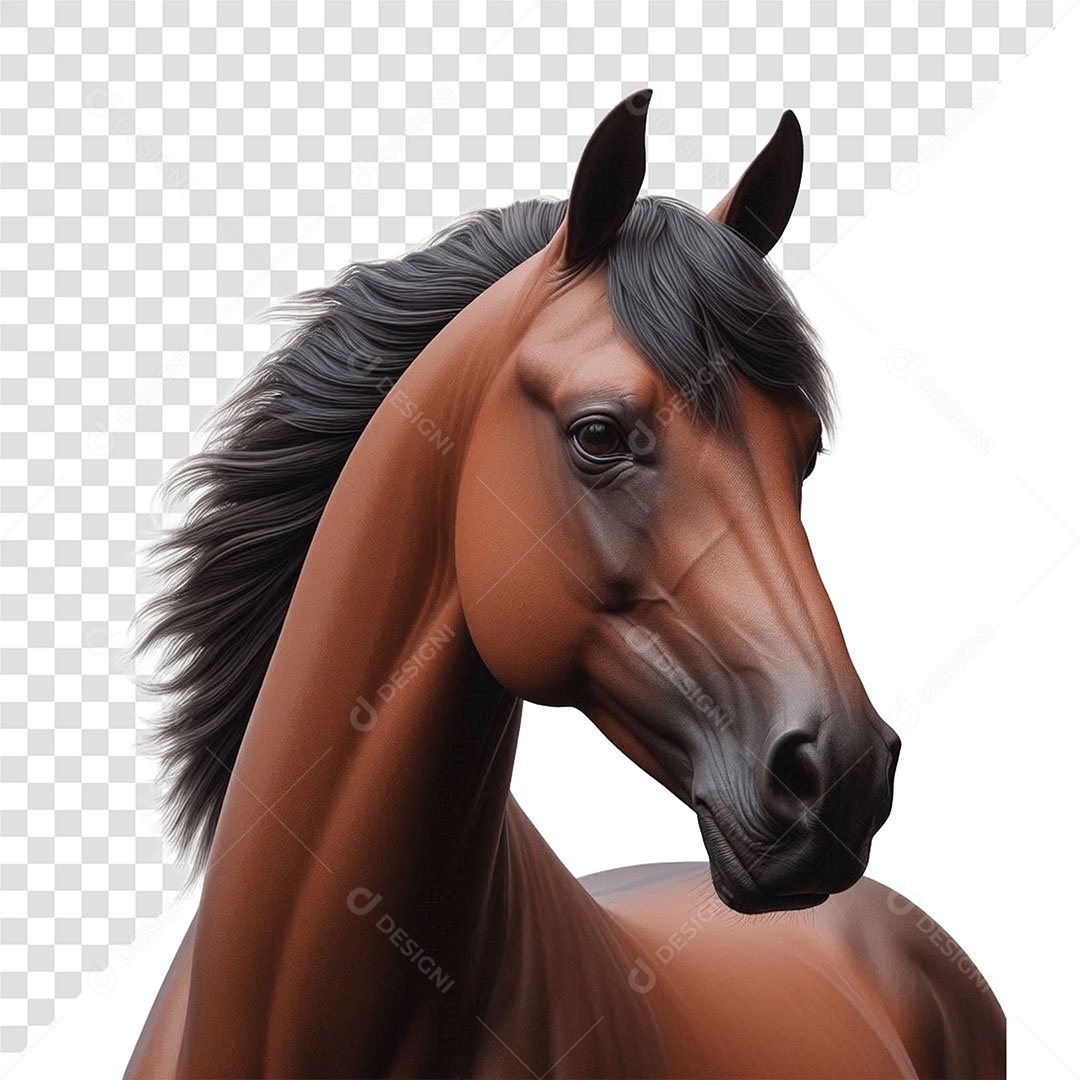 Cavalo Elemento 3D Para Composição PSD