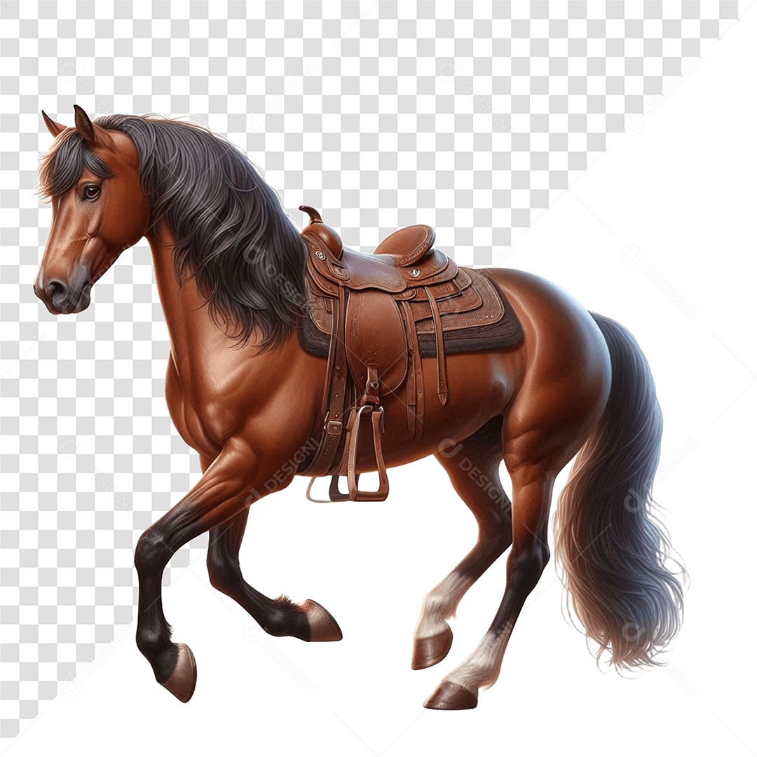 Cavalo Elemento 3D Para Composição PSD