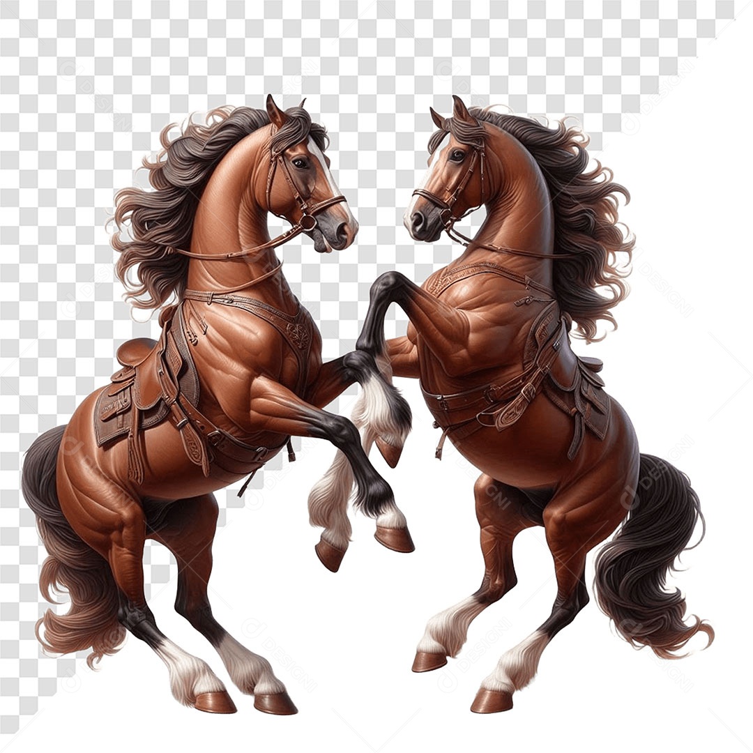 Cavalo Elemento 3D Para Composição PSD