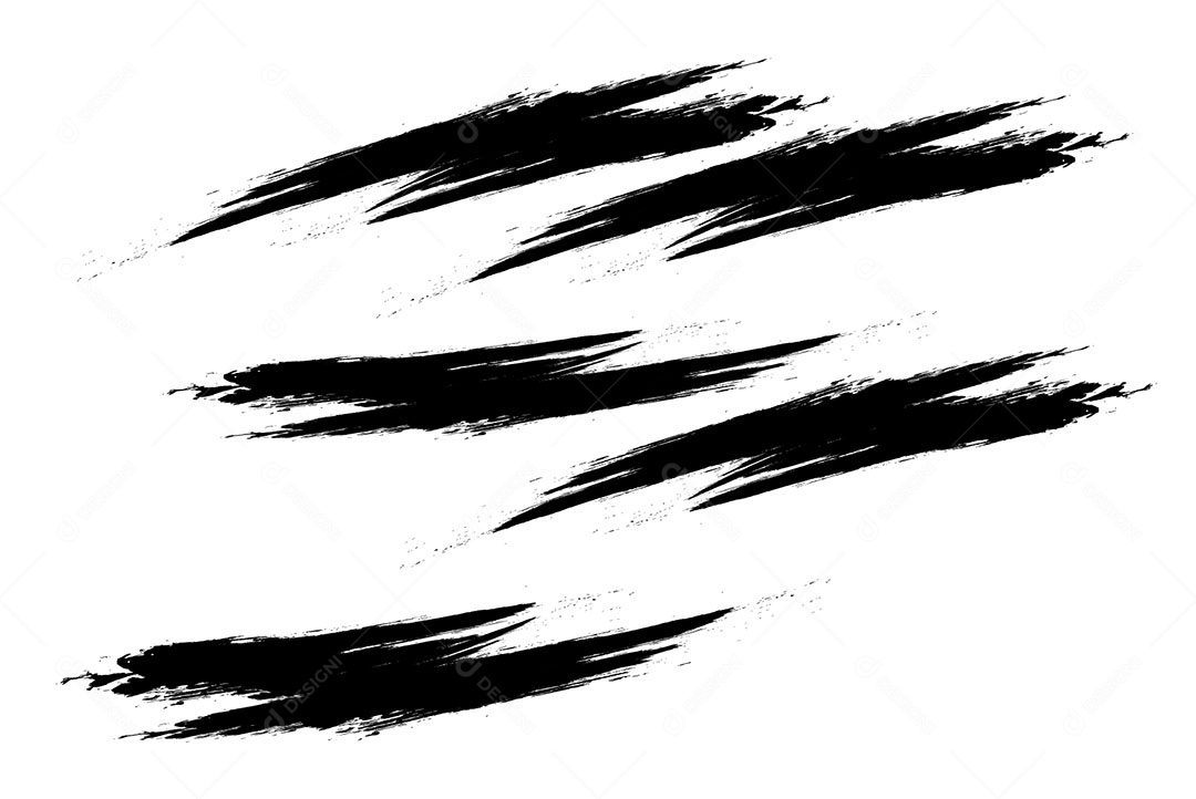 Formas De Brush Preto EPS Editável