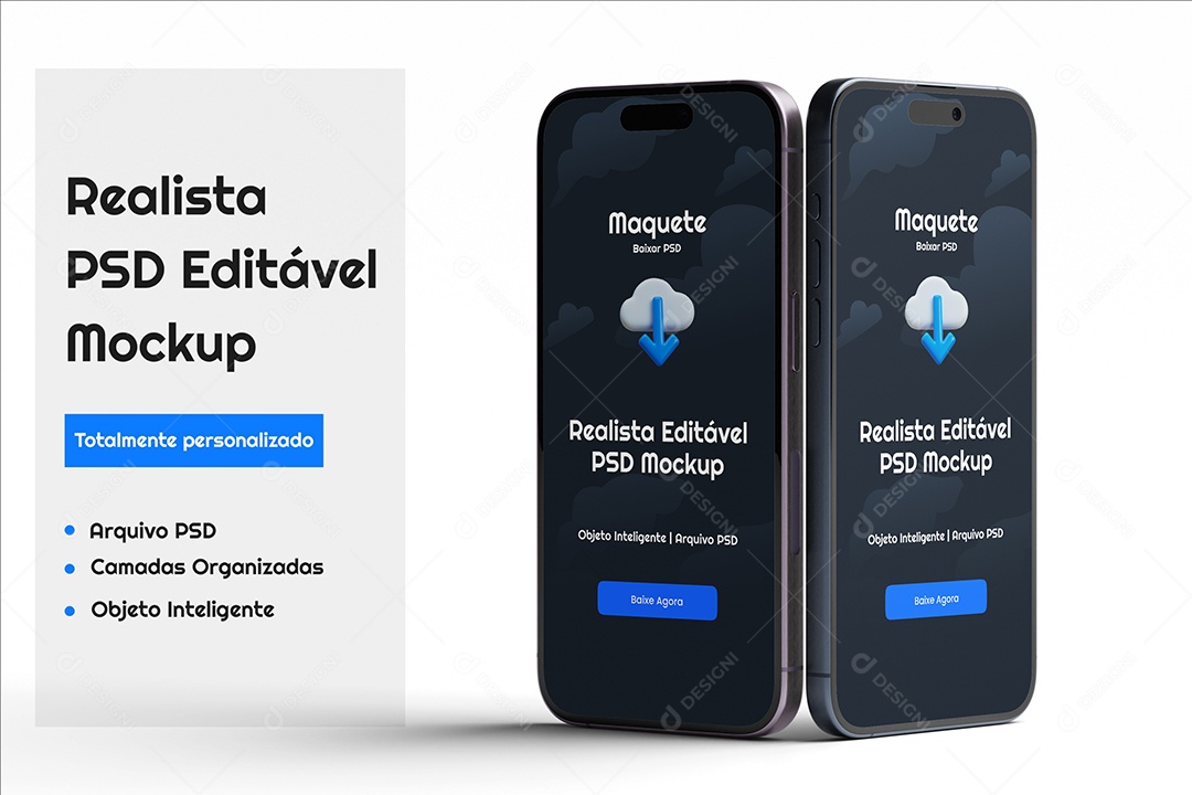 Mockup de Smartphones PSD Editável
