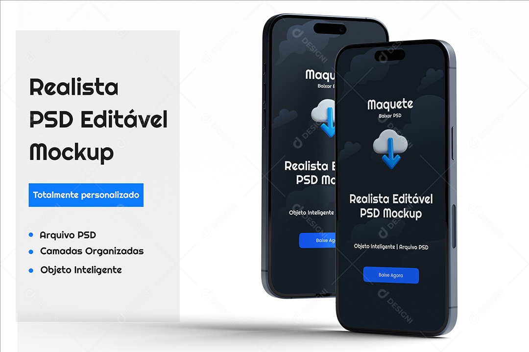 Mockup de Smartphones PSD Editável