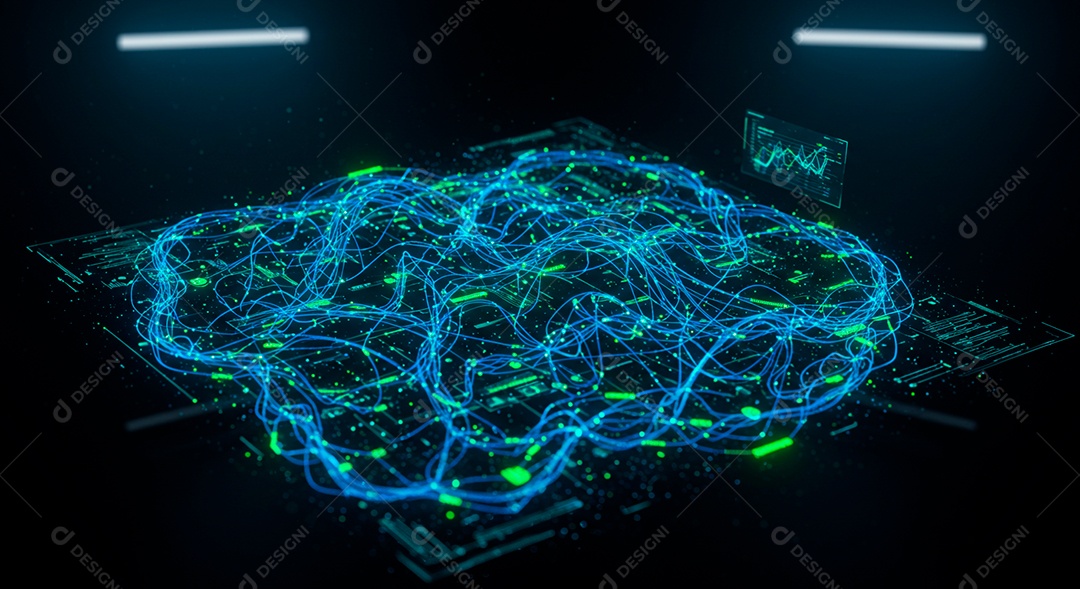 Abstrato com linhas tecnologia