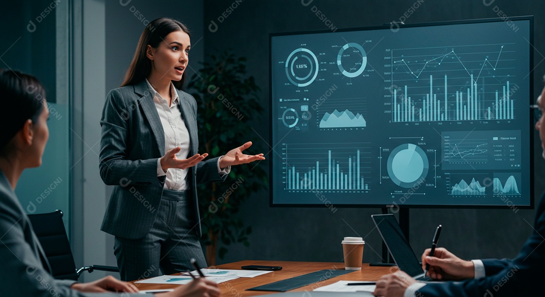 Retrato realista de homem se comunicando atraves de tecnologia avançada