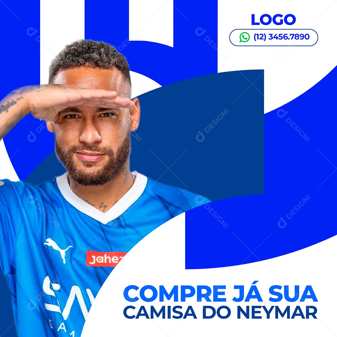 Compre Já Sua Camisa Do Neymar Social Media PSD Editável