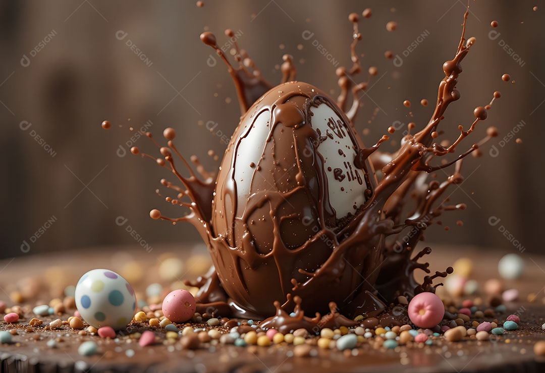 Ovo de páscoa de chocolate