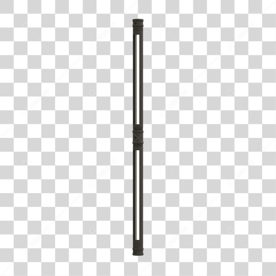 3D Transparent PNG Neon Support Plate Element