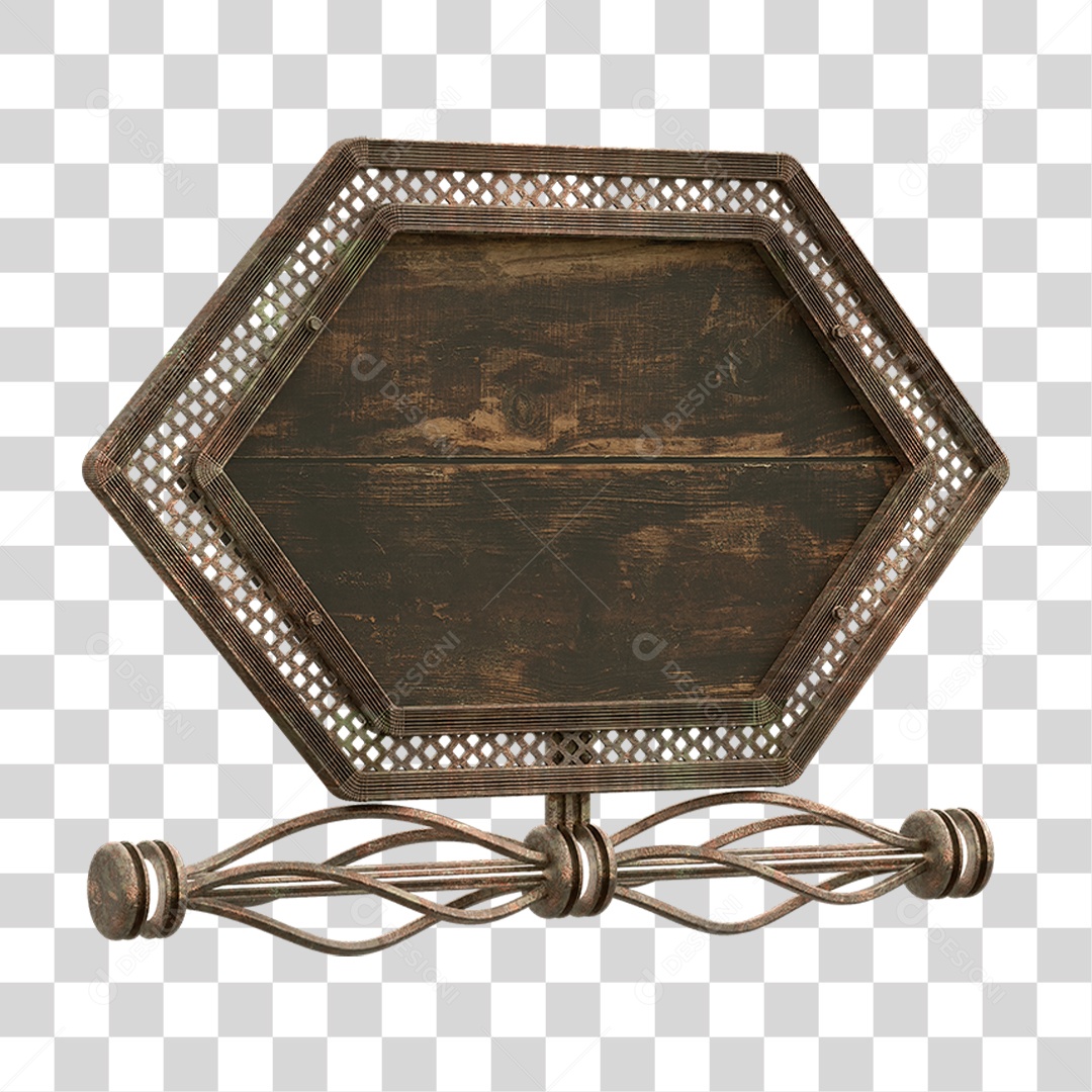 3D Transparent PNG Neon Support Plate Element