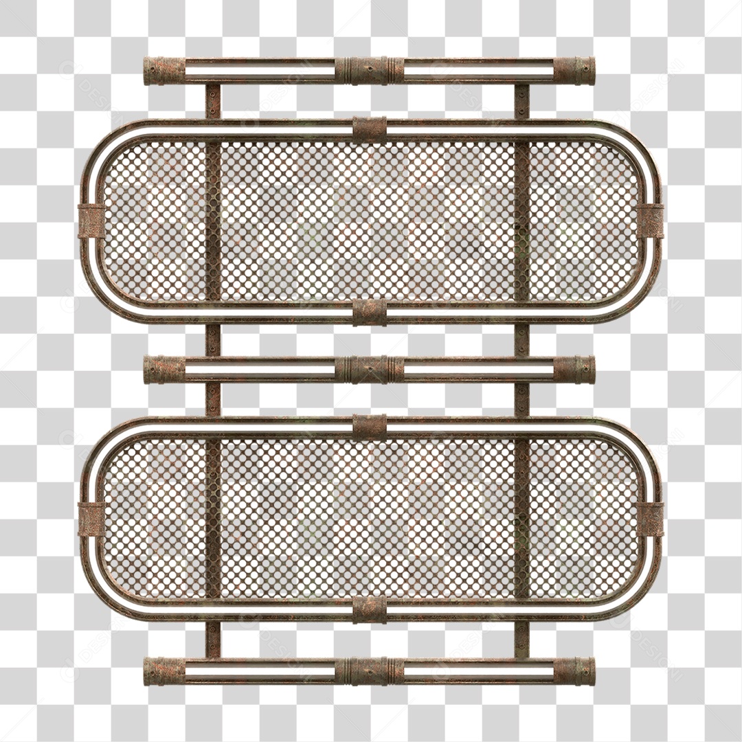 Elemento 3D Placa Suporte Neon PNG Transparente